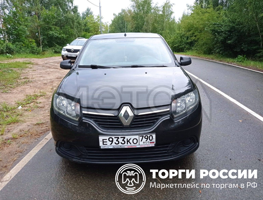 Легковой автомобиль, марка: Renault Logan, год изготовления: 2018, цвет:  Черный, VIN: X7L4SRAVP60360254, ПТС: 77ОУ486673, разрешенная максимальная  масса 1545 кг, масса без нагрузки 1031 кг | Московская область | Торги  России